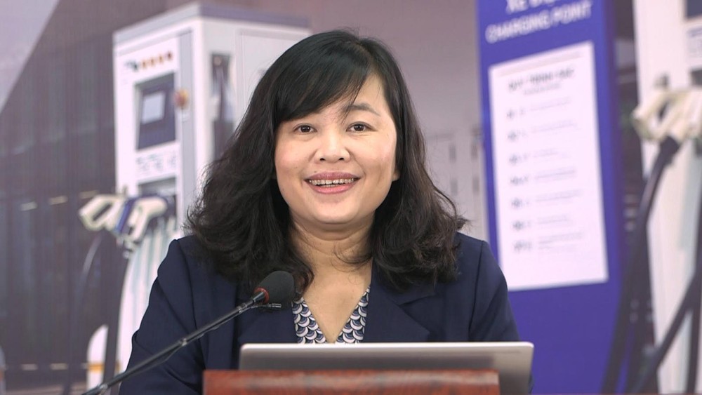Bà Phan Thị Thuỳ Dương - Giám đốc trung tâm phát triển trạm pin VinFast.