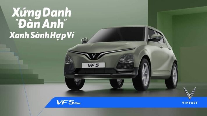 VF 5 Plus màu rêu sang chảnh