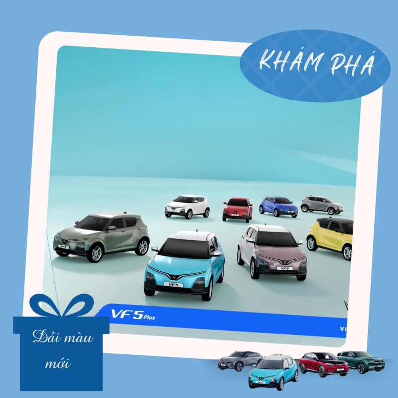 Khám phá dải màu mới VF 5