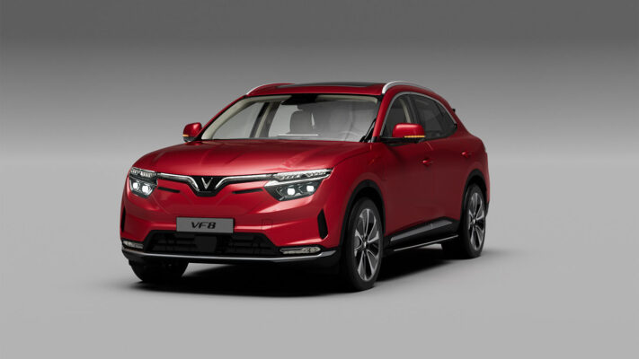 VinFast VF 8 màu đỏ